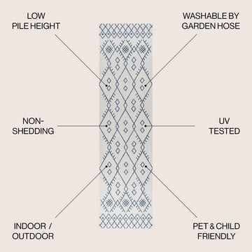 Boho Moroccan Indoor/outdoor Area Rug